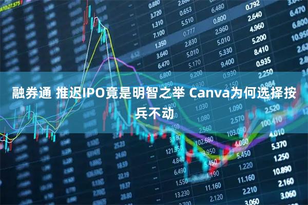 融券通 推迟IPO竟是明智之举 Canva为何选择按兵不动